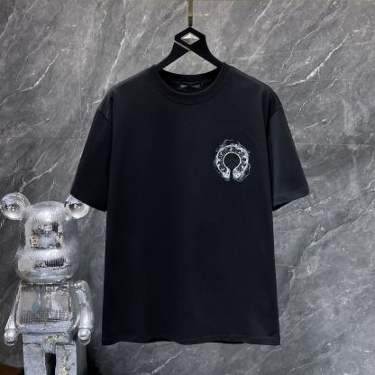 『S-XL』トレンディなプリント柄の半袖Tシャツ ゆったりとした着心地で、通気性に優れ、高品質なトップスです