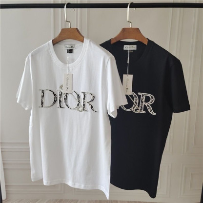 【S-5XL】新作 刺繍ブローチピン ピュアコットン クルーネックTシャツ ユニセックス カジュアル ルーズフィット プラスサイズ 半袖