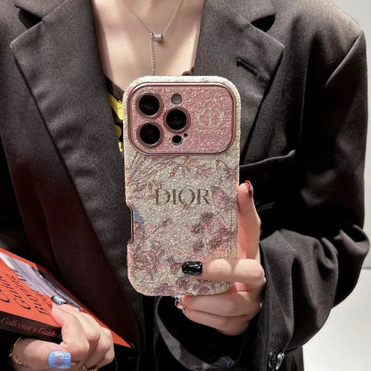 人気のトレンドブランド、スパンコールフラワー柄iPhone用スマホケース