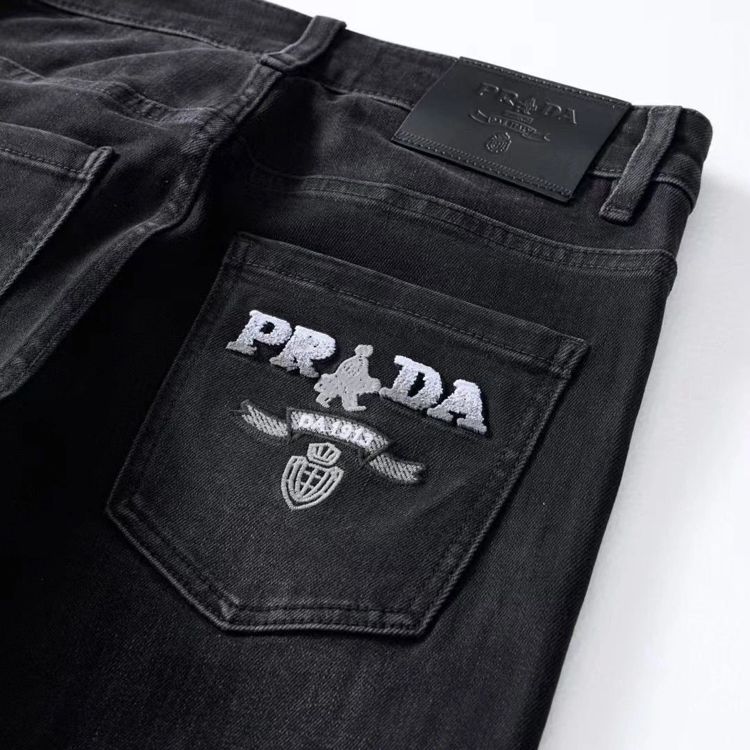 新しいメンズハイエンドトレンドジーンズ、軽い贅沢、ファッショナブル、カジュアル、ストレッチパンツ