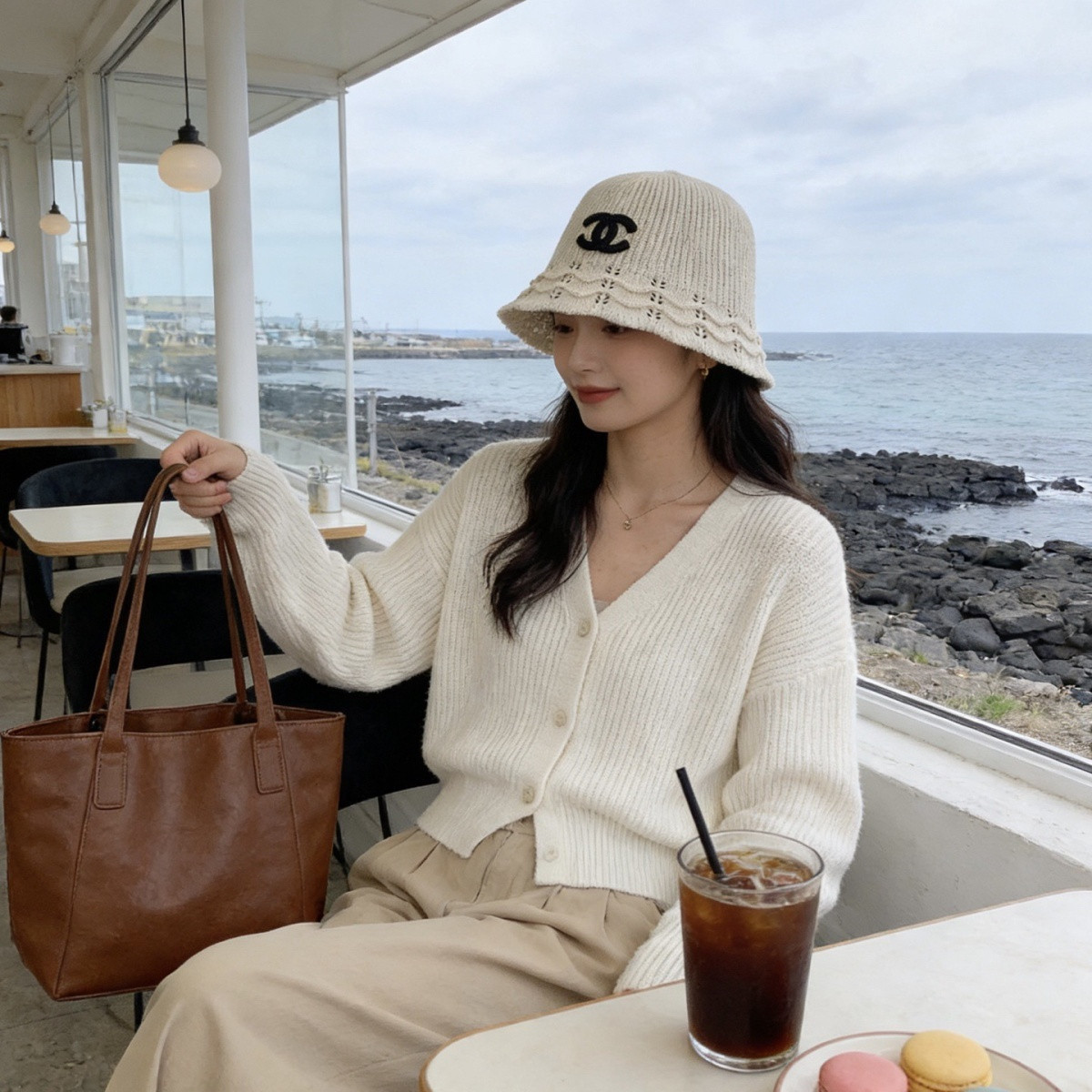 着回し力抜群 ナチュラルスタイル 大人可愛い シンプル ハット