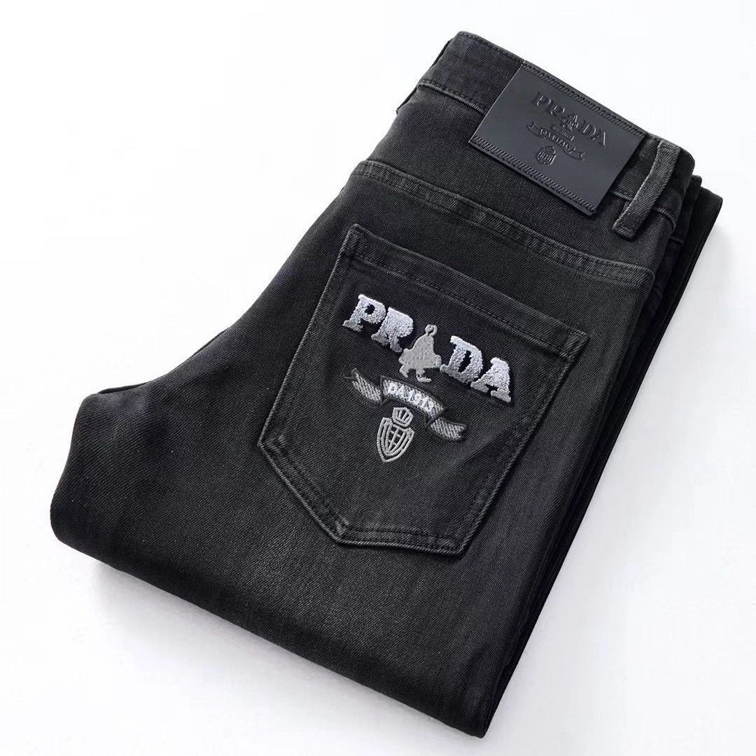 新しいメンズハイエンドトレンドジーンズ、軽い贅沢、ファッショナブル、カジュアル、ストレッチパンツ