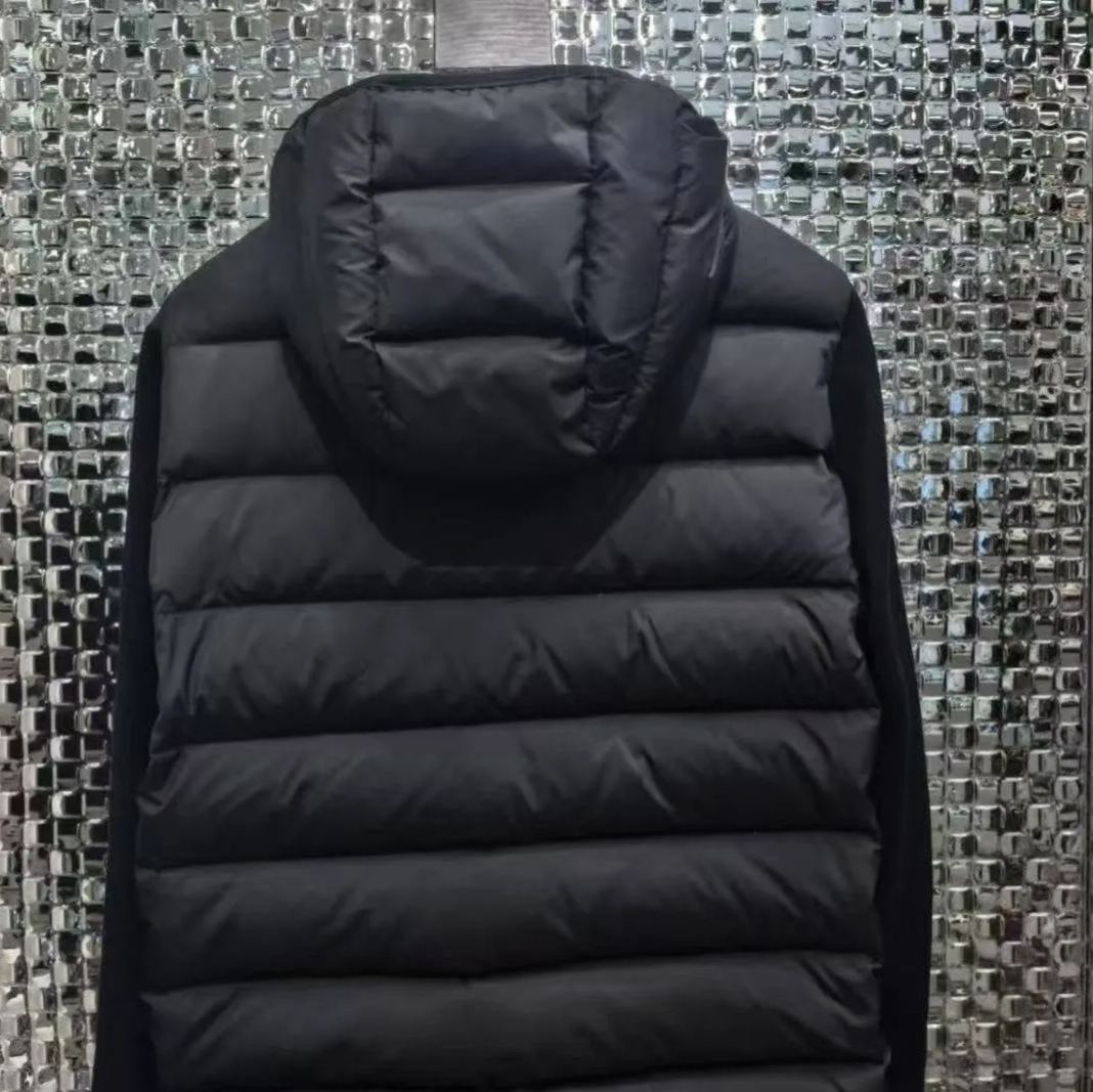 『M-5XL』フード付きのダウン入りコットンジャケット、メンズカジュアルスタイル