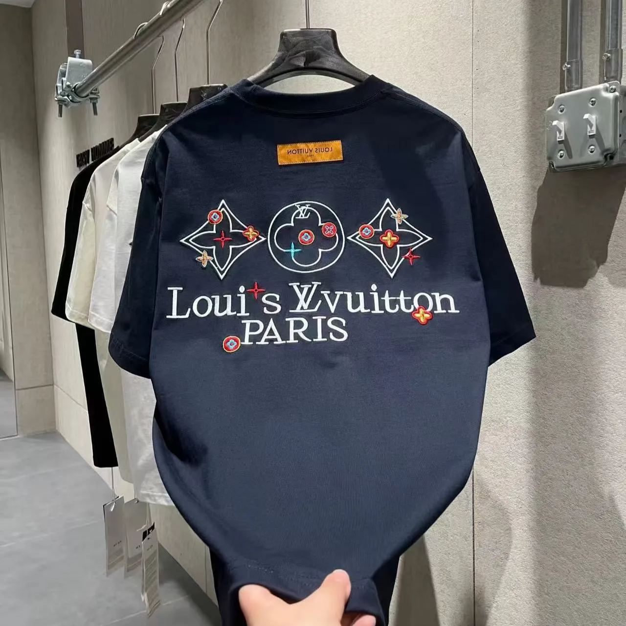 『L-5XL』夏の新着ユニセックストレンドファッションカジュアル刺繍メンズ半袖Tシャツ