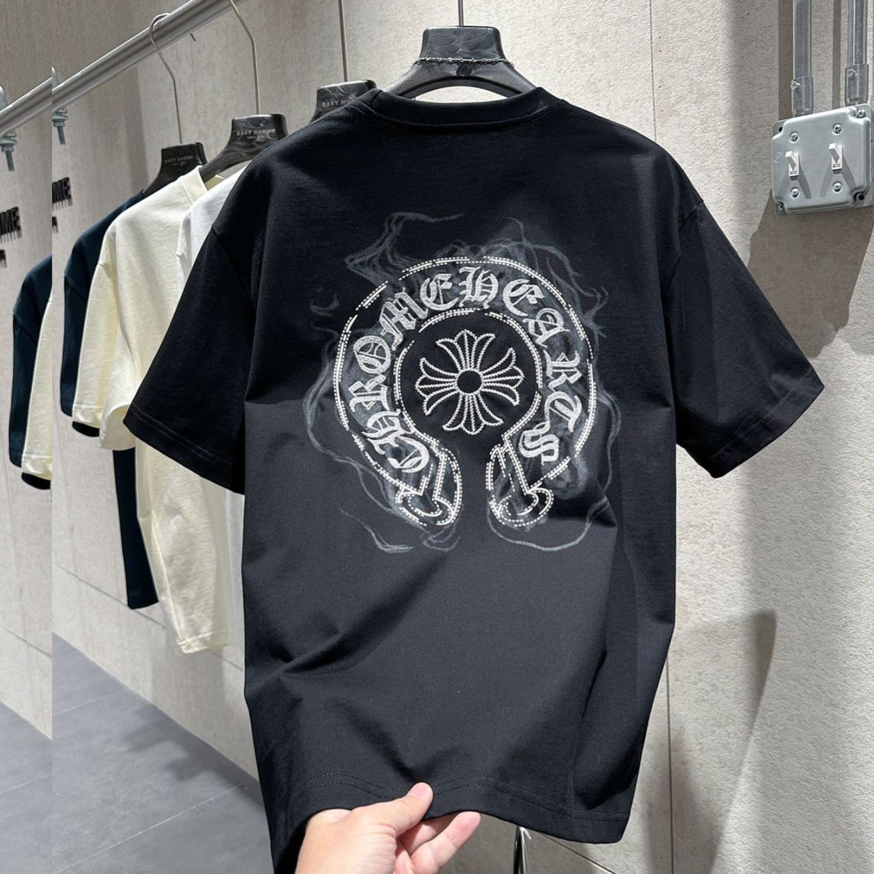 『M-4XL』人気のカジュアルで着回しの効くトレンディなメンズクルーネック半袖ファッショントップス
