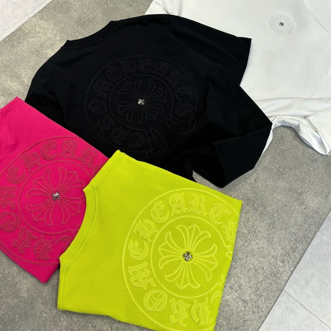 [Copy]『M-5XL』ハイエンドファッション カラフル刺繍入り カジュアル ルーズ 半袖 メンズTシャツ