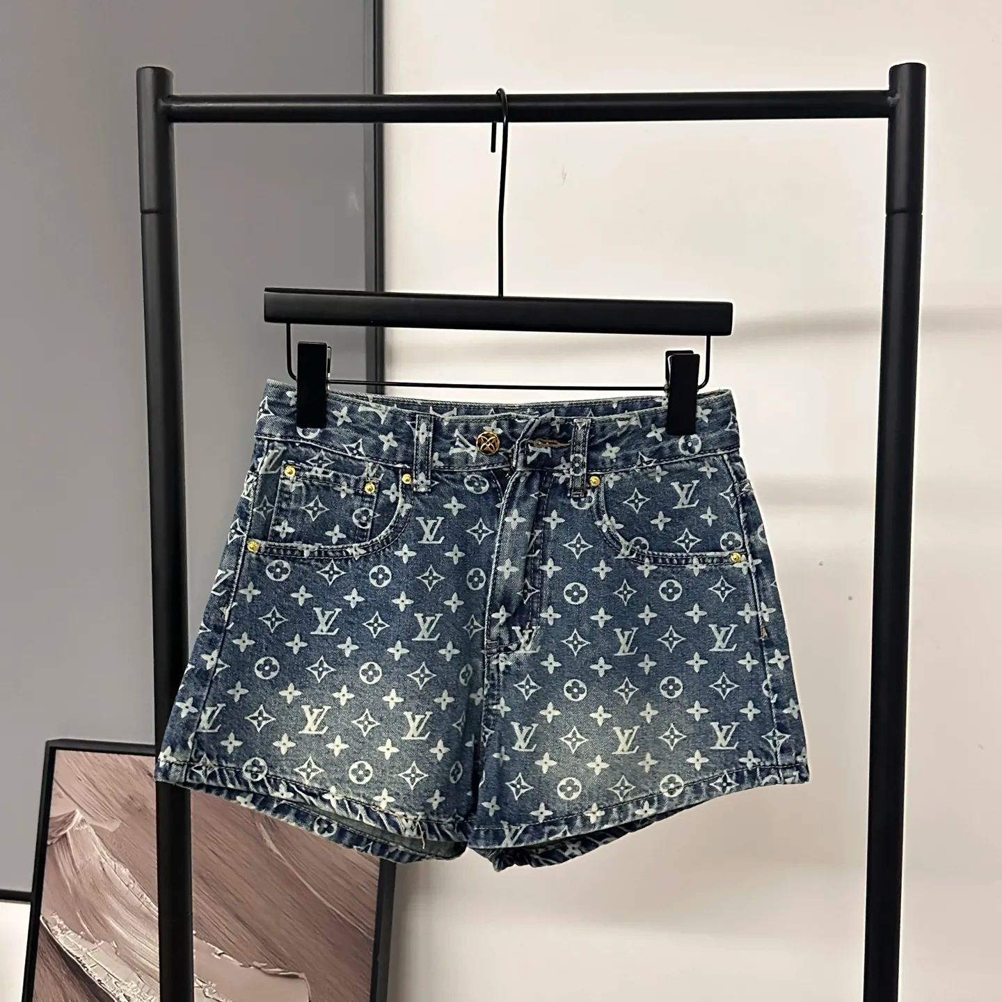 [Copy]おしゃれな夏物刺繍入りスキニーショーツ（ベルト付き）