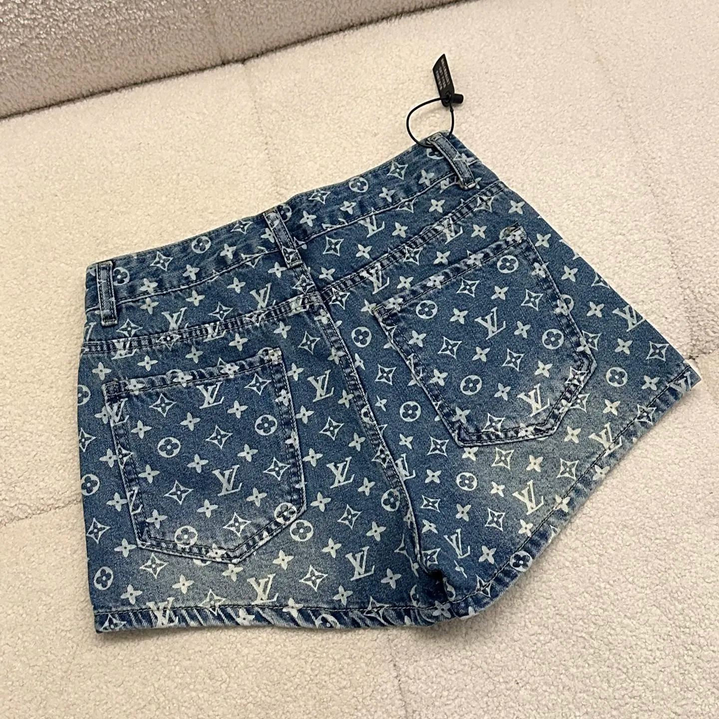[Copy]おしゃれな夏物刺繍入りスキニーショーツ（ベルト付き）