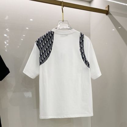 新作ラウンドネックスタイリッシュ半袖トップス、夏のトレンド万能トップス