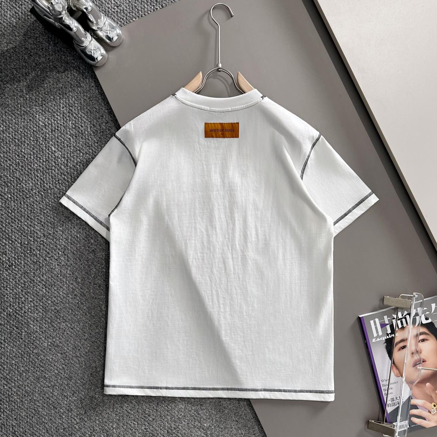 [Copy]新作プリントクルーネックTシャツ ユニセックスの半袖トップスで、夏にぴったりです