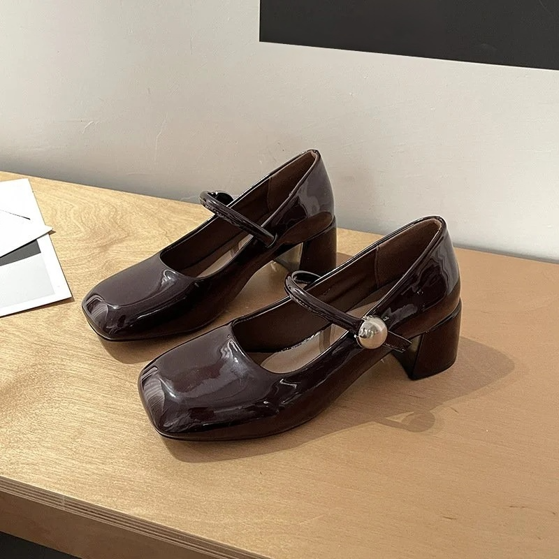 Chunky Mary Jane shoes