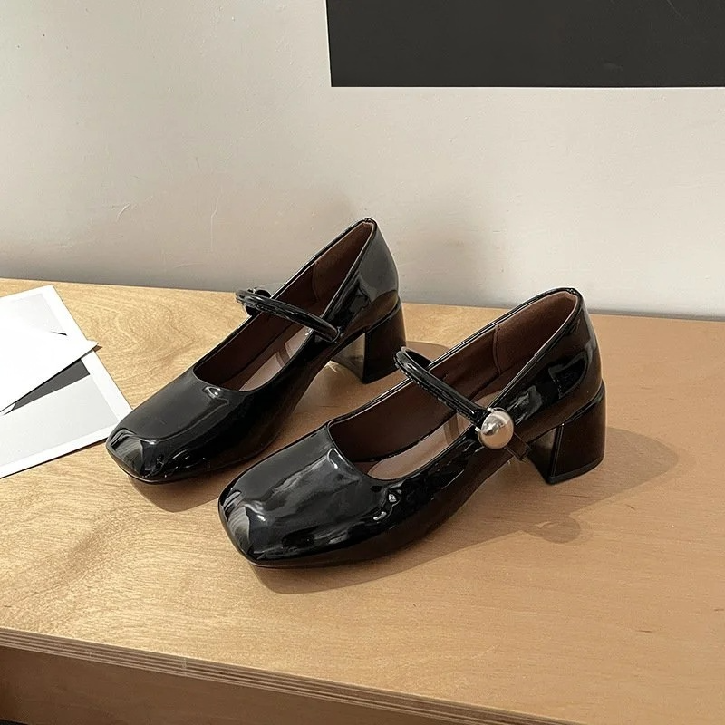 Chunky Mary Jane shoes