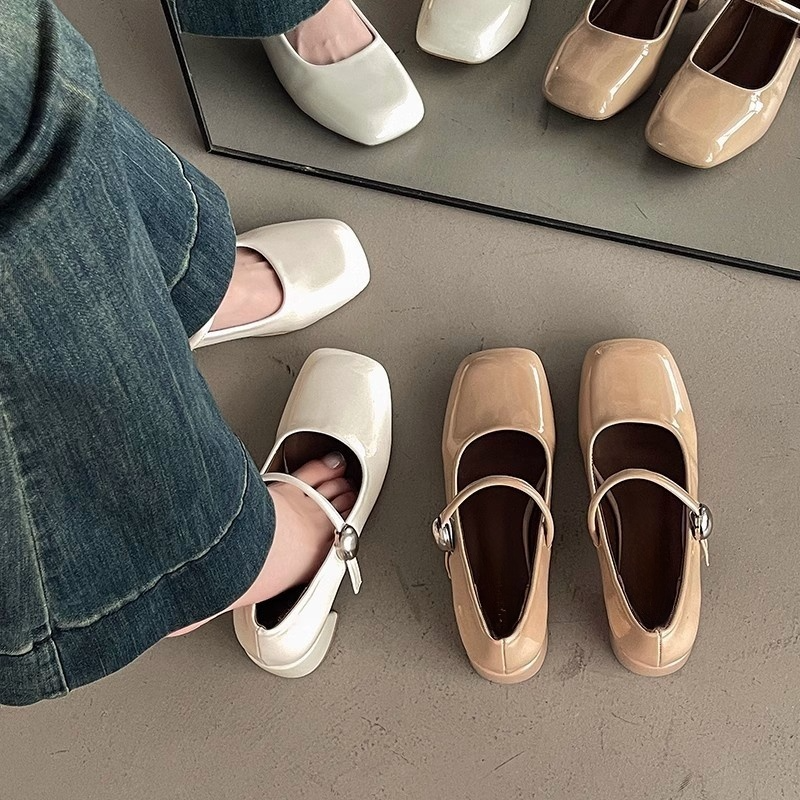 Chunky Mary Jane shoes