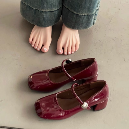 Chunky Mary Jane shoes