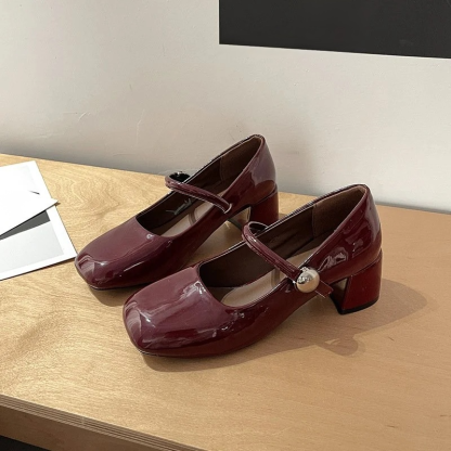 Chunky Mary Jane shoes