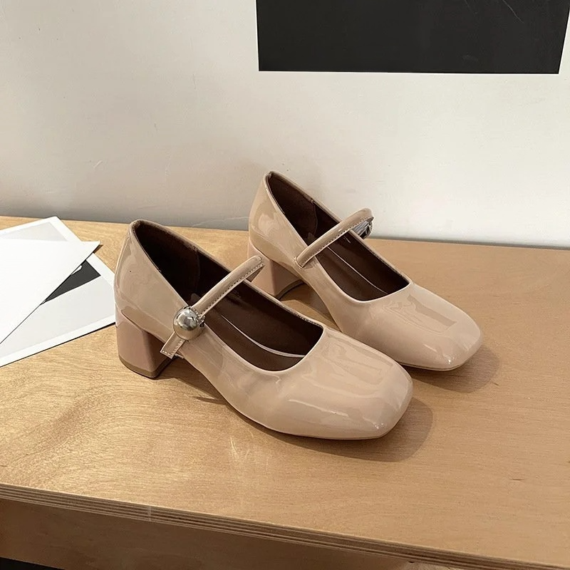 Chunky Mary Jane shoes