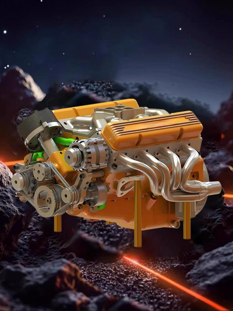 新款發動機V8發動機擺件