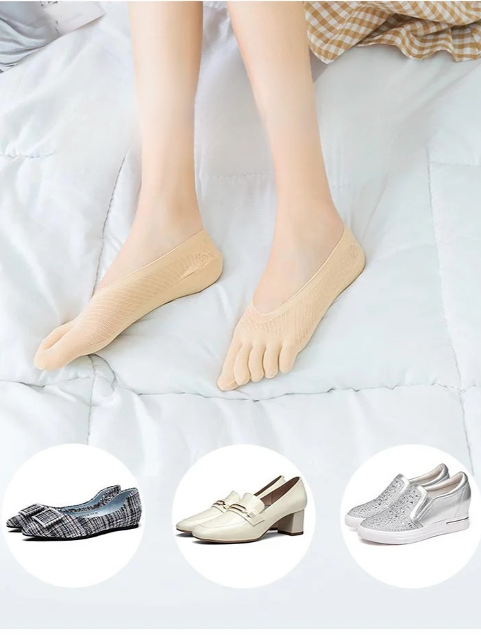 【防滑防臭】男女通用隱形校正五指襪