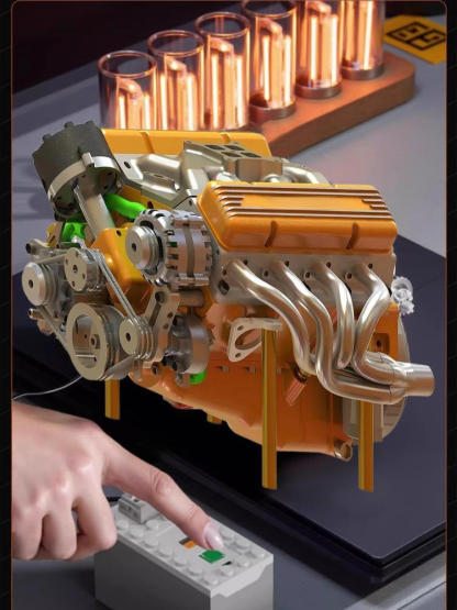 新款發動機V8發動機擺件