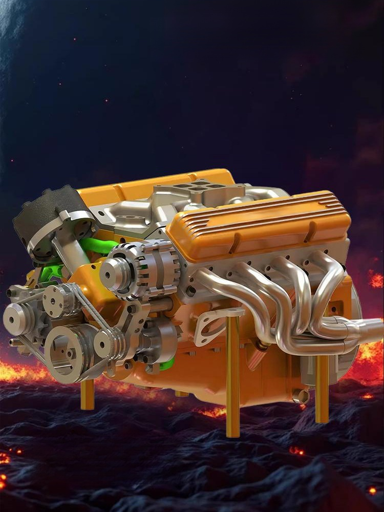 新款發動機V8發動機擺件