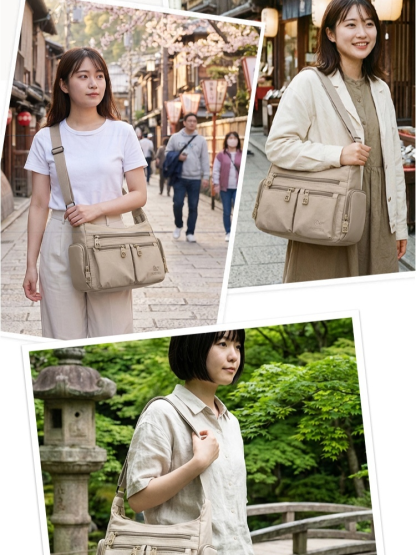 【京都匠精神】多層大容量單肩包
