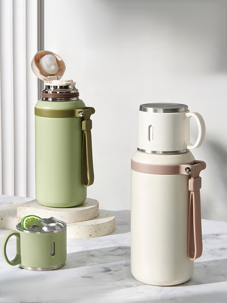 【茶水分離長保溫】316不鏽鋼碗蓋保溫杯