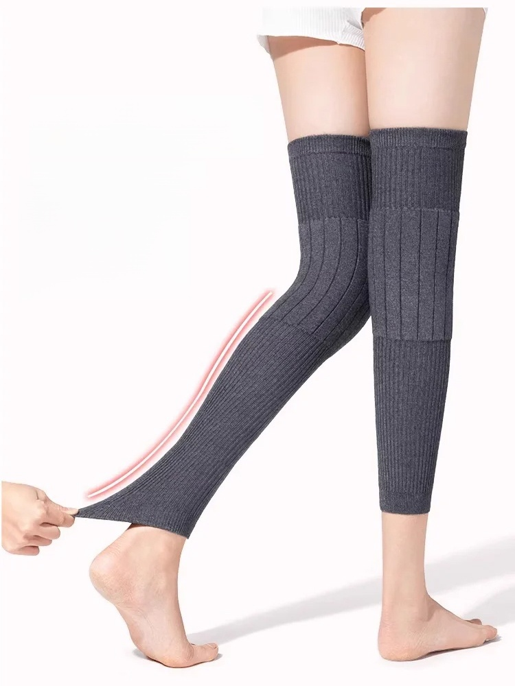 加長保暖羊絨護膝