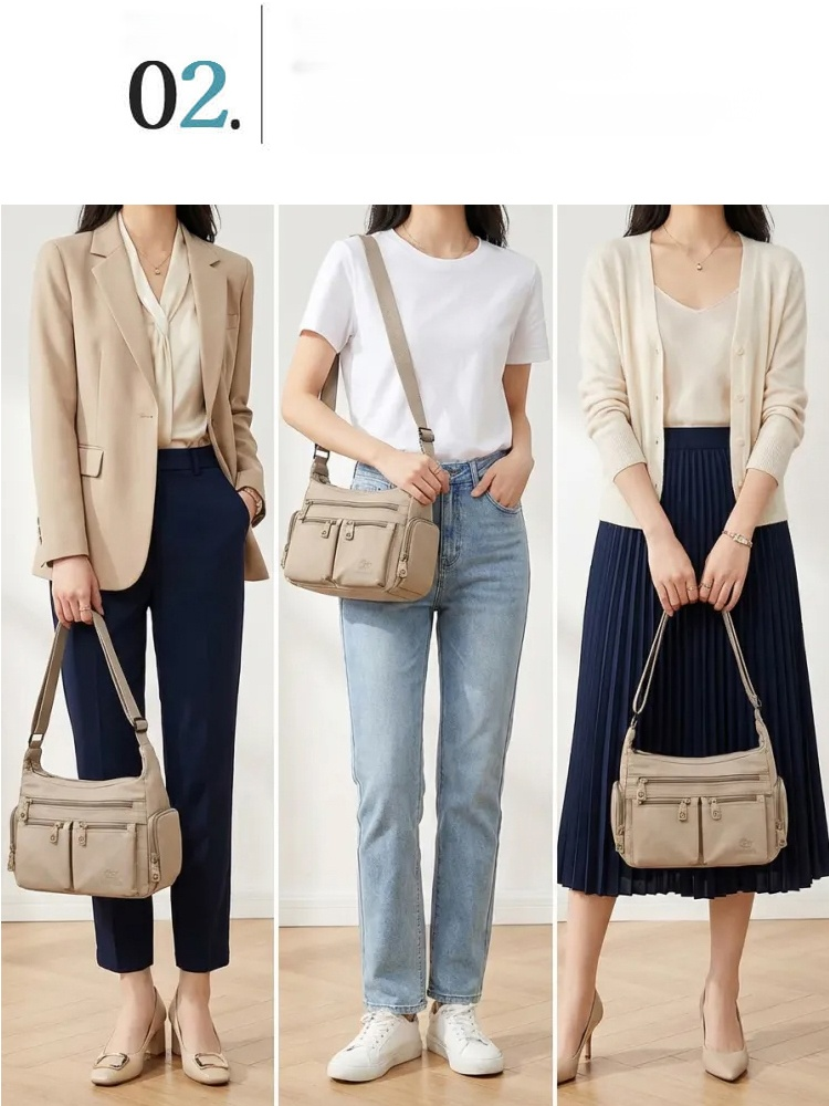 【京都匠精神】多層大容量單肩包