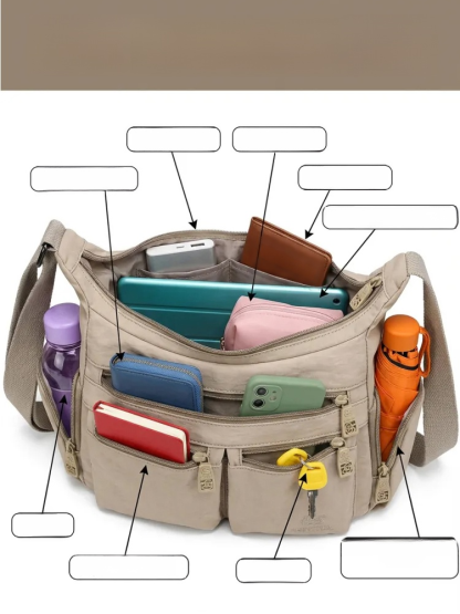 【京都匠精神】多層大容量單肩包