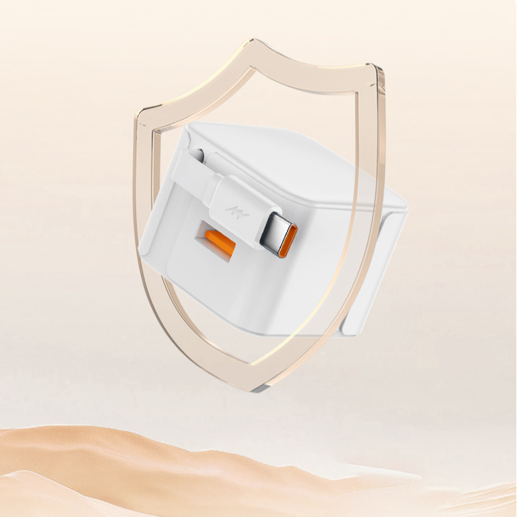 自帶伸縮快充充電器