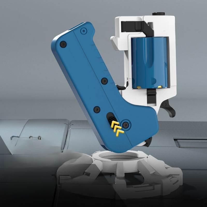 便攜可折疊軟彈左輪手機玩具槍