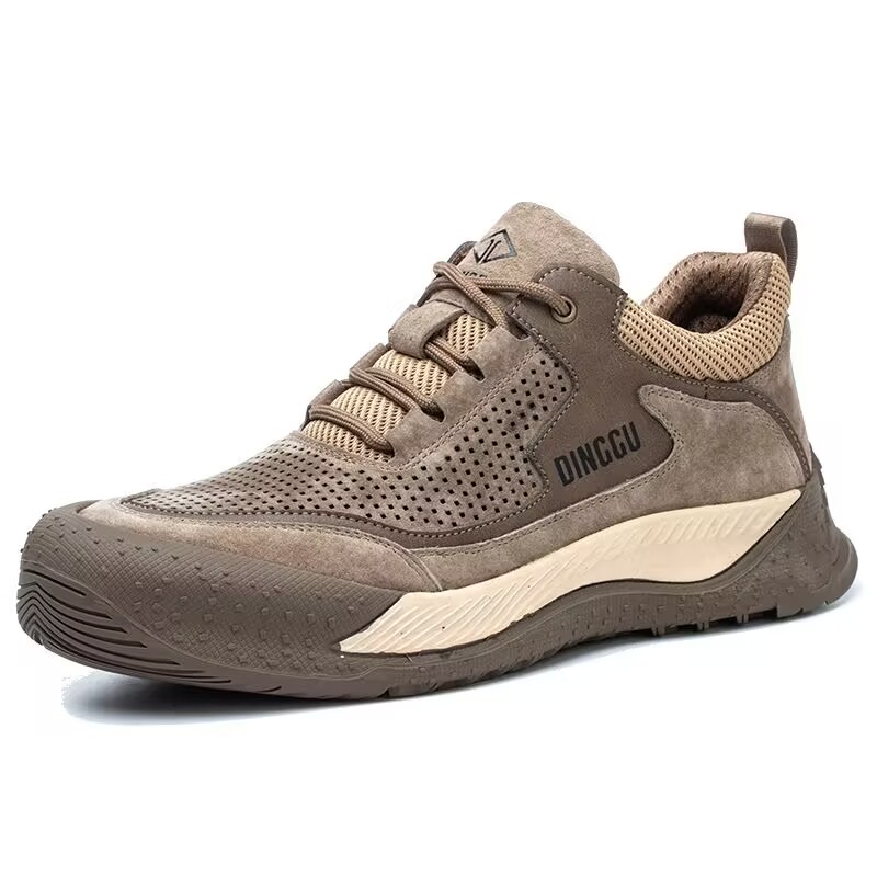 Labor Insurance Shoes Men's Anti-smashing Anti-piercing Steel Head Wear-resistant Non-slip Safety protection 