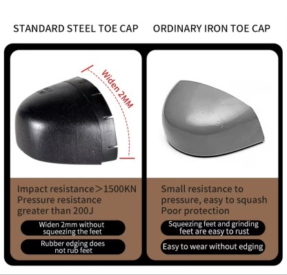 High Quality Brown Color Cow Leather Goodyear Welt Safety Boots with Steel Toe and Plate Casual Work Shoes