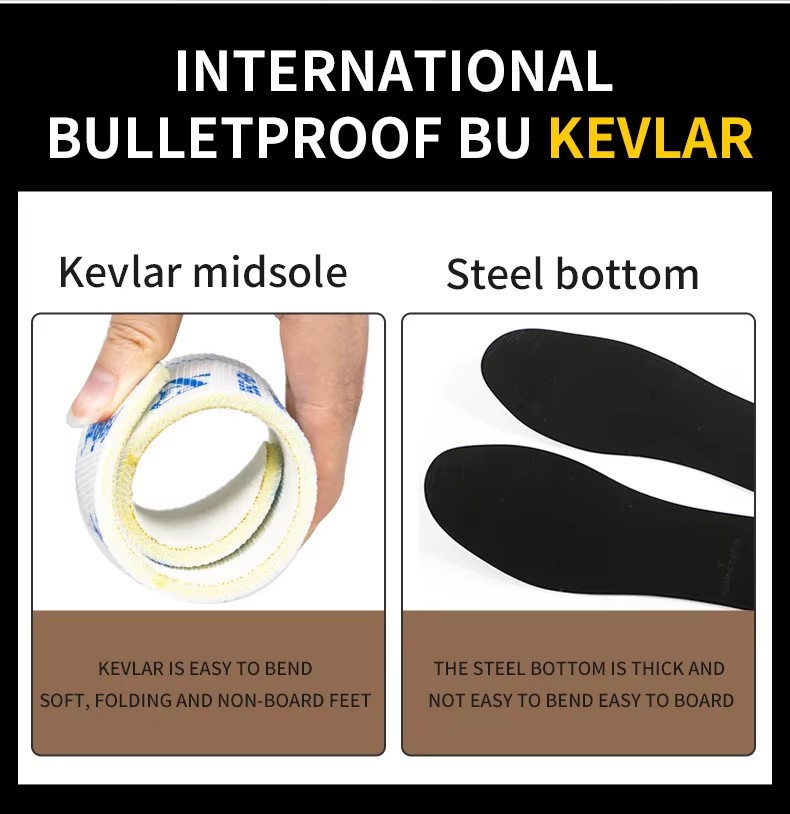 High Quality Brown Color Cow Leather Goodyear Welt Safety Boots with Steel Toe and Plate Casual Work Shoes