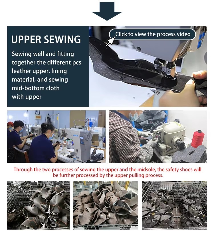 MICROFIBER LEATHER WELDING WORK SAFETY SHOES NO-LACE-UP ANTI-SMASH ANTI-PUNCTURE ANTI-SPARK for MEN SPRING SUMMER AUTUMN WINTER