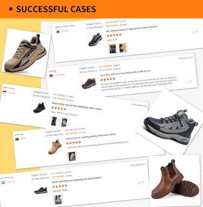Industrial Hot Selling High End Genuine Leather Footwear Safety Shoes Work Boots Leather Safety Boots for Man Work Shoes