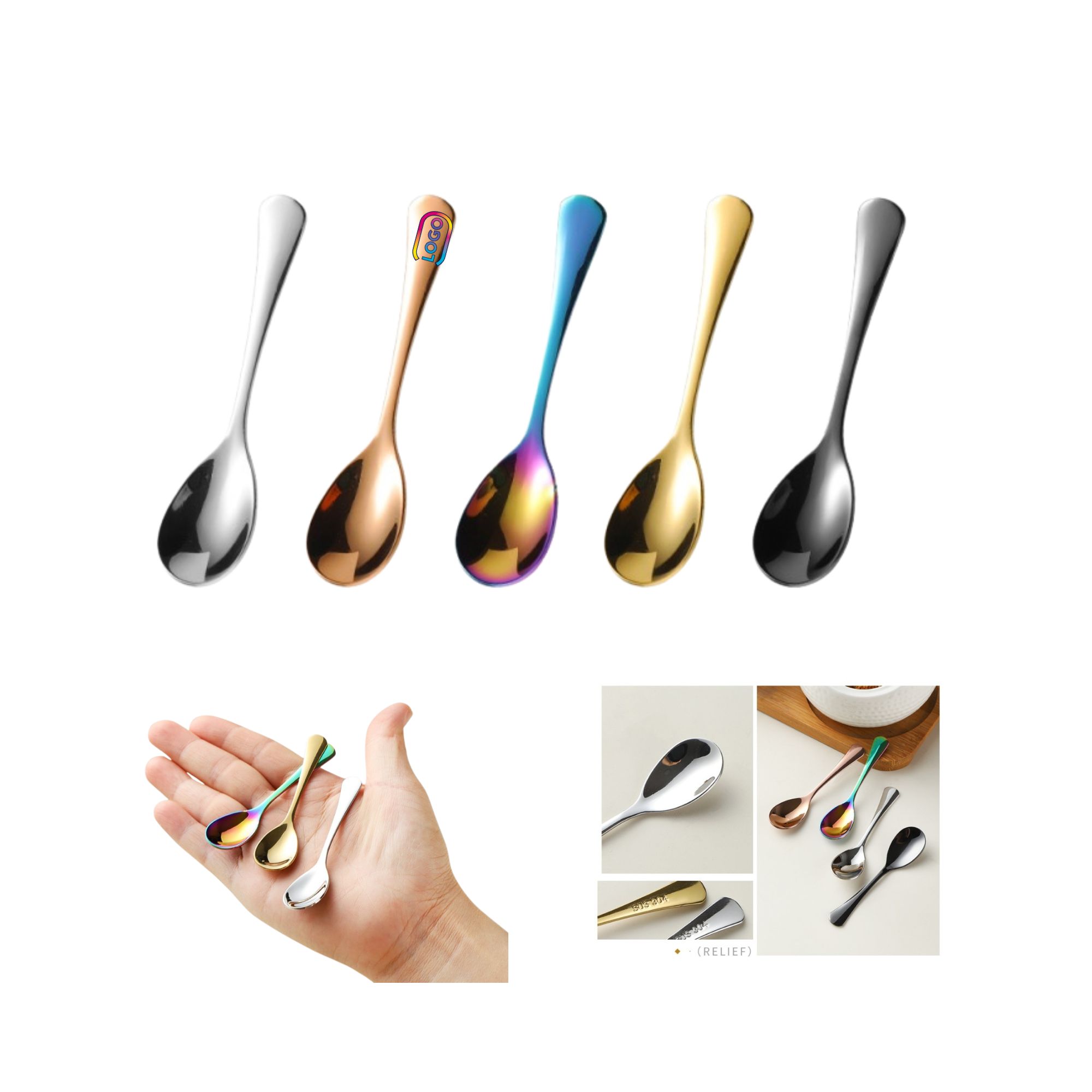 Ultra Mini 304 Stainless Steel Seasoning Spoon