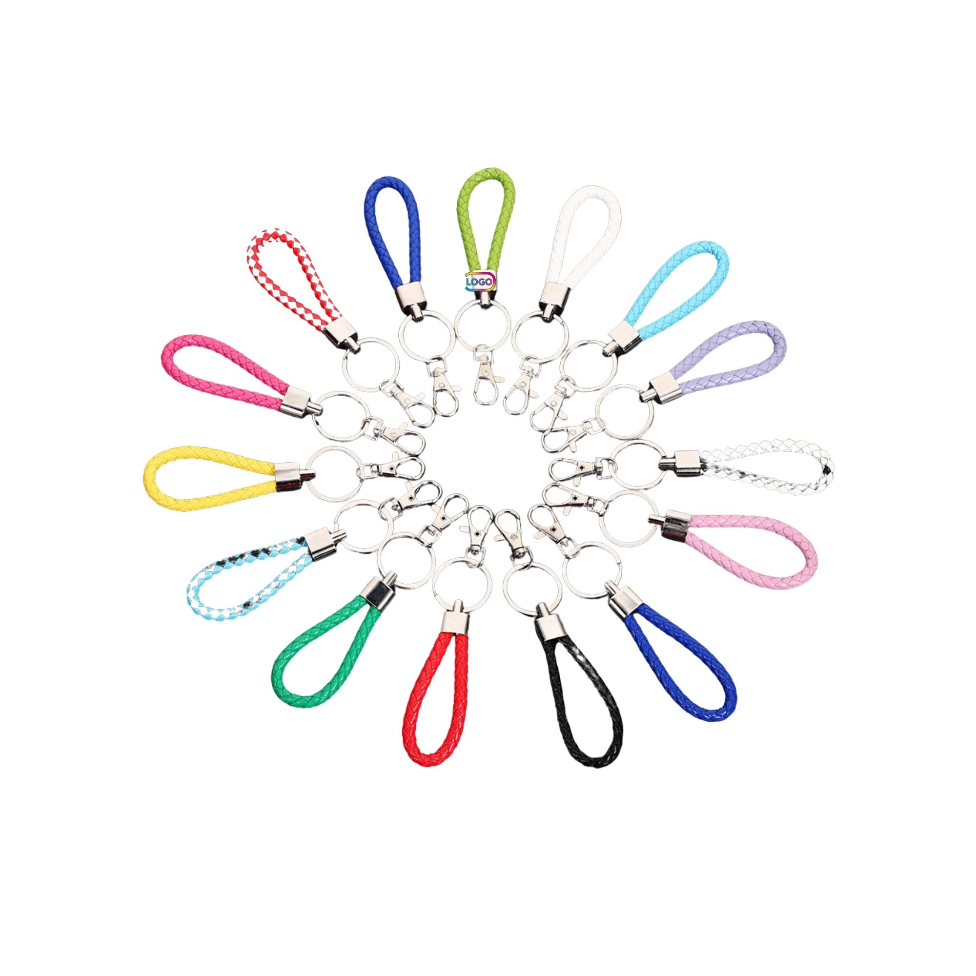 Colored Hand Woven Rope Keychain