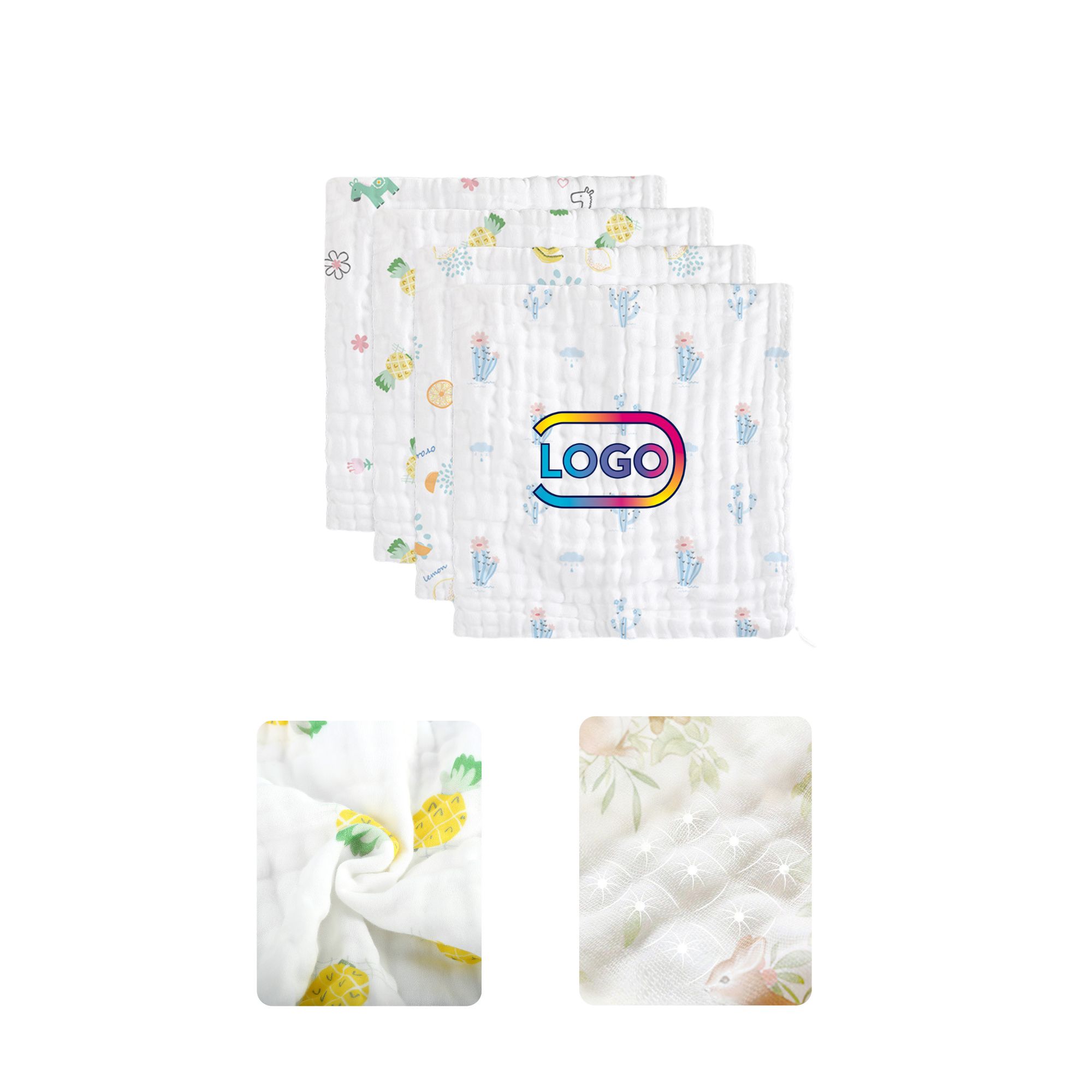 Baby Cotton Printed Handkerchiefs