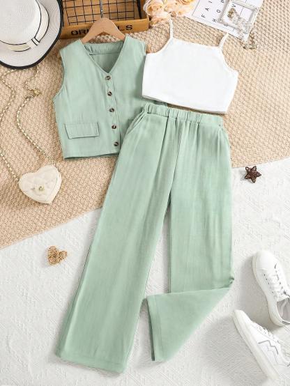 Girls' (large) vest set