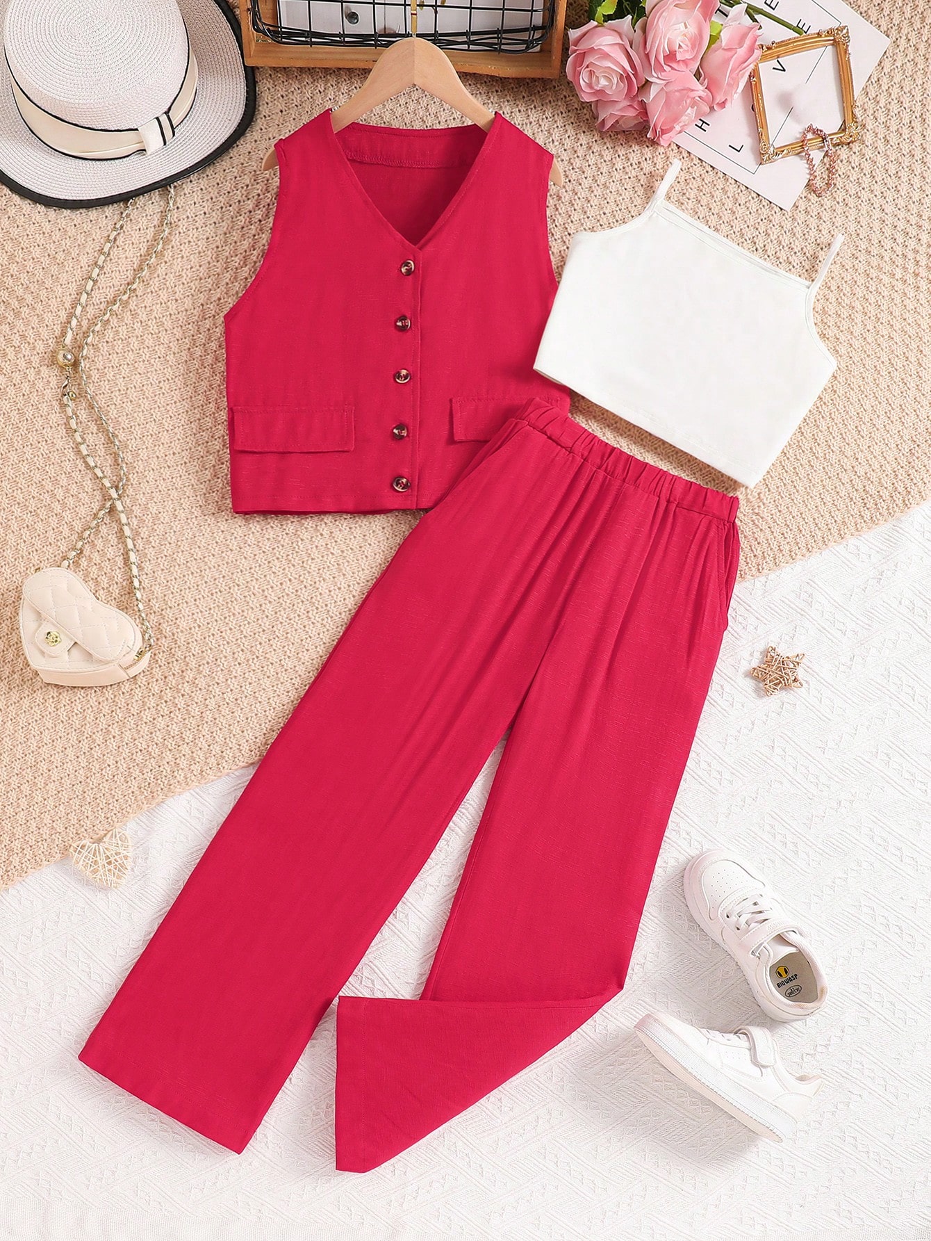 Girls' (large) vest set