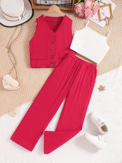Girls' (large) vest set