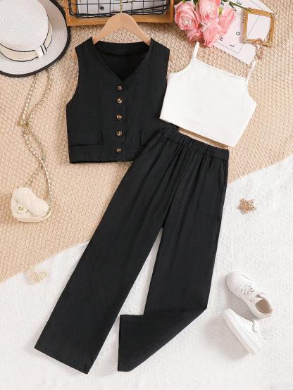 Girls' (large) vest set