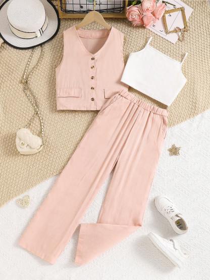 Girls' (large) vest set