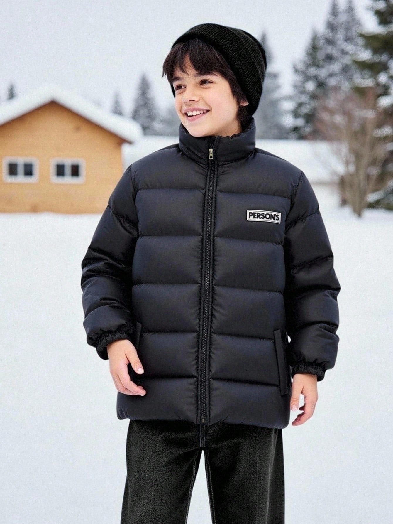  Boys' (Large) Cotton-padded Coat