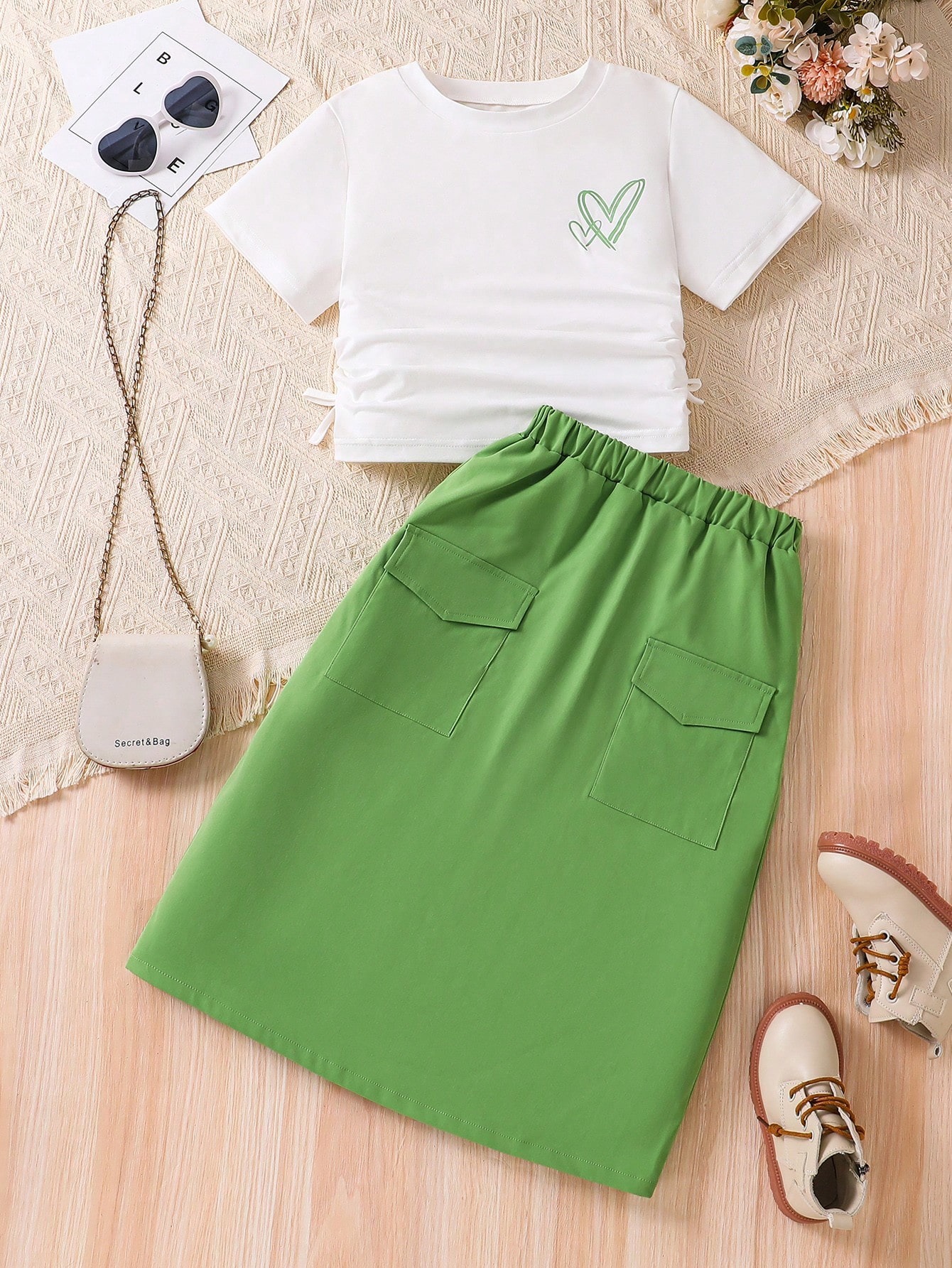 Girls' (large) T-shirt set