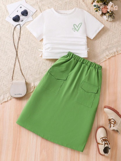 Girls' (large) T-shirt set