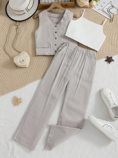 Girls' (large) vest set