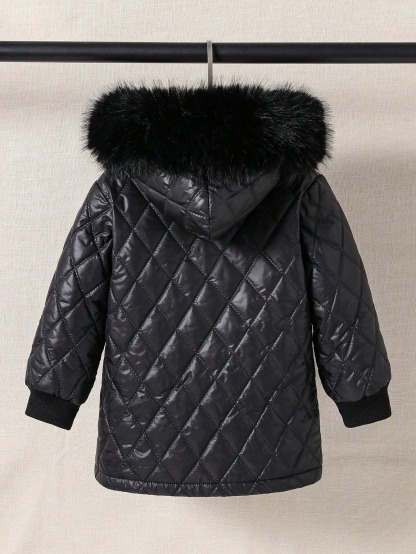 Girls' (small) cotton-padded jacket