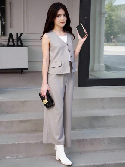 Girls' (large) vest set